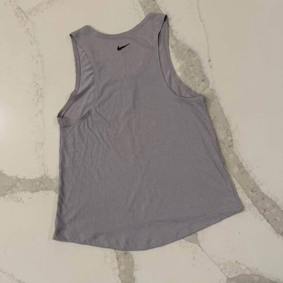 Nike Dri-Fit Sleeveless Running Miler Just Do It Tank Top Womens XS Gray Workout - Picture 4 of 4